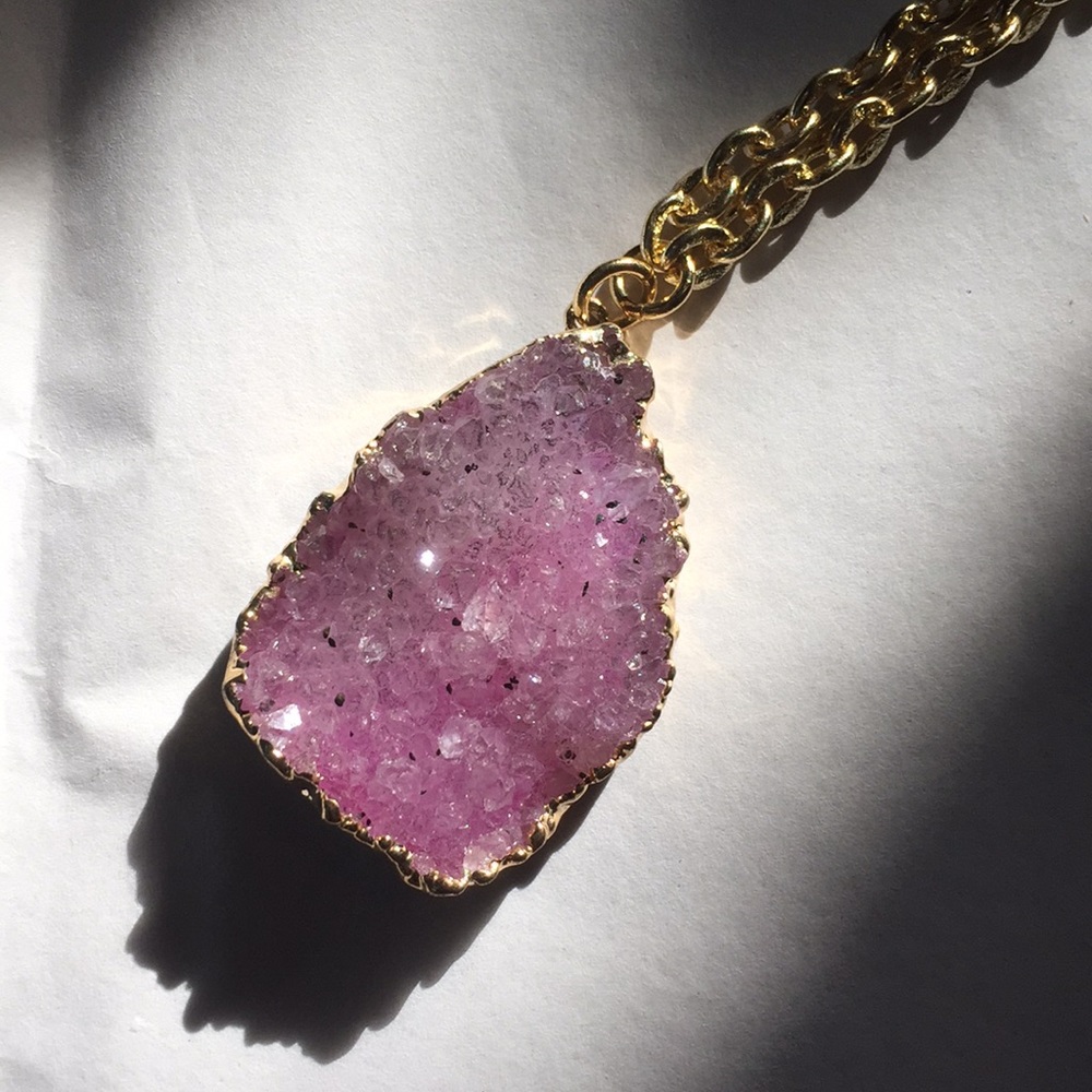 Druzy necklace